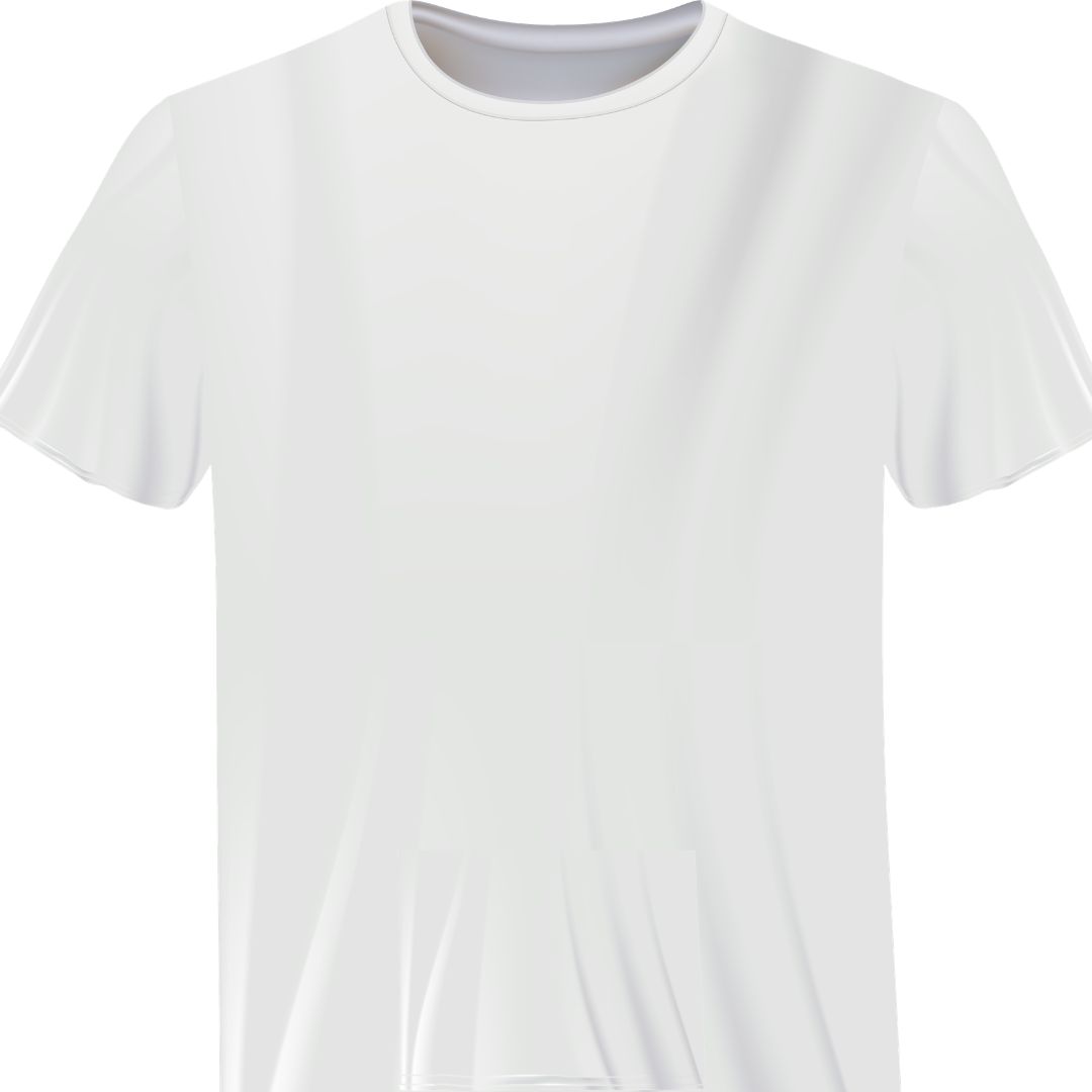 Plus Fit Plain T-Shirt For Men's (Medium) - White: Medium